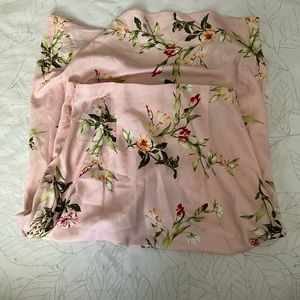 Floral midi skirt